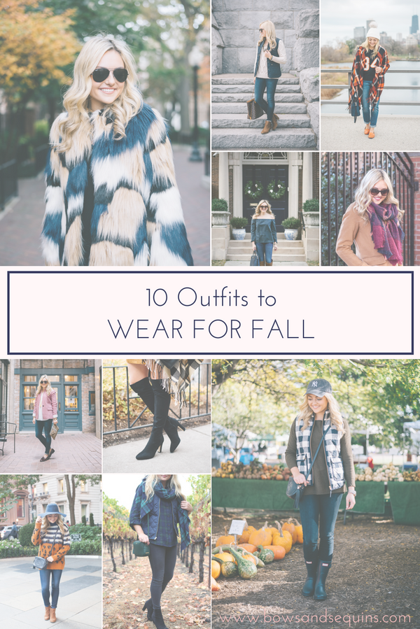 Bows & Sequins shares her top 10 staple pieces for fall and fall outfit inspiration.