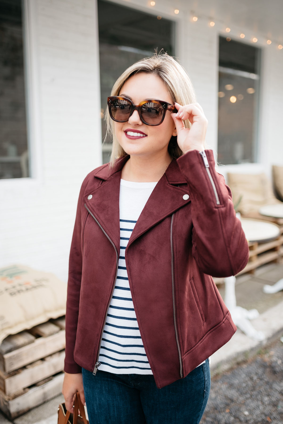 old-navy-suede-moto-jacket — bows & sequins