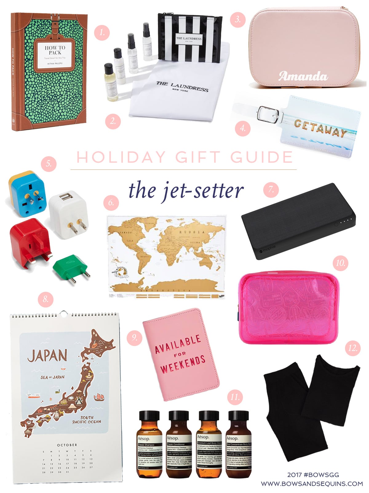 Jessica Sturdy shares the best gifts to give the jet-setters and world travelers on your holiday shopping list.