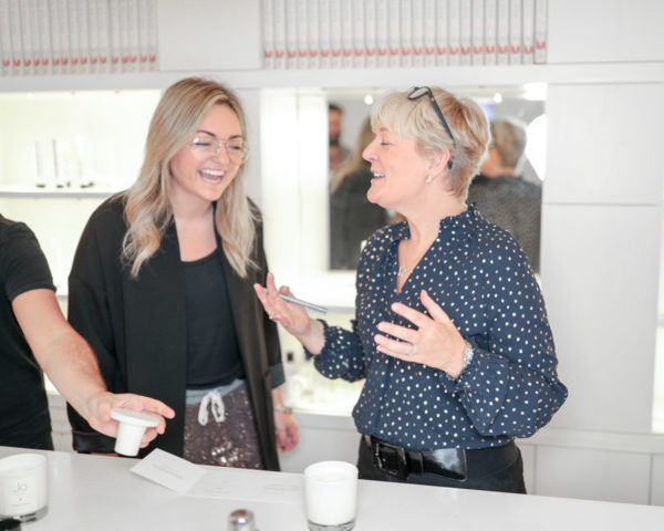 Blogger Jessica Sturdy with Jo Malone at Jo Loves in London