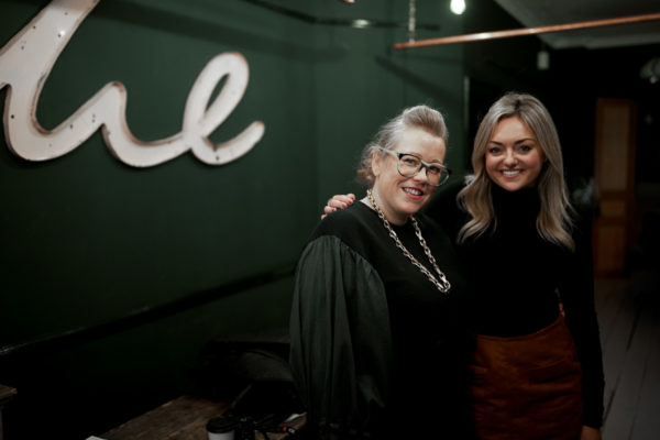 Jessica Sturdy and Kate Halfpenny at the London Atelier