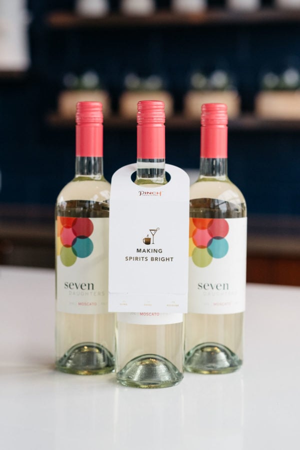 Jessica Rose Sturdy reviews Seven Daughters moscato wine bottles.