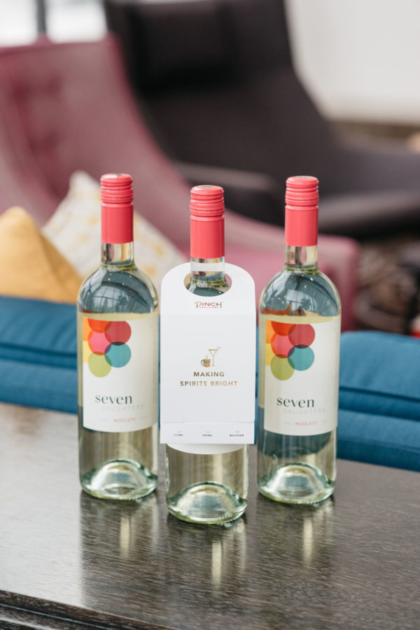 Jessica Rose Sturdy reviews Seven Daughters moscato wine bottles.