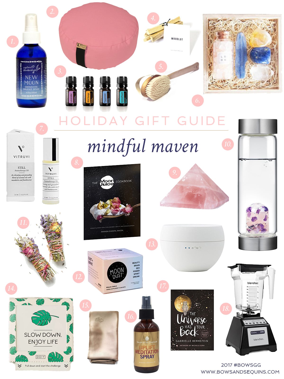 Bows & Sequins shares the best mindful gifts for the wellness types on your list this holiday season.