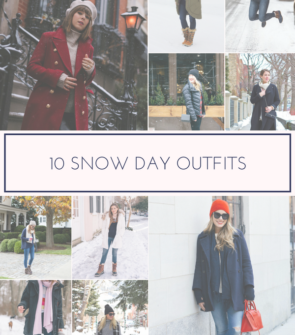 Jessica Sturdy shares ten outfits for snow day inspiration.