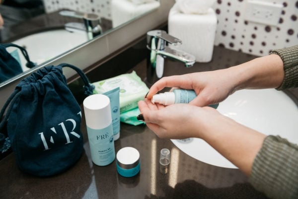 Jessica Sturdy shares her beauty routine for after workouts to avoid breakouts.