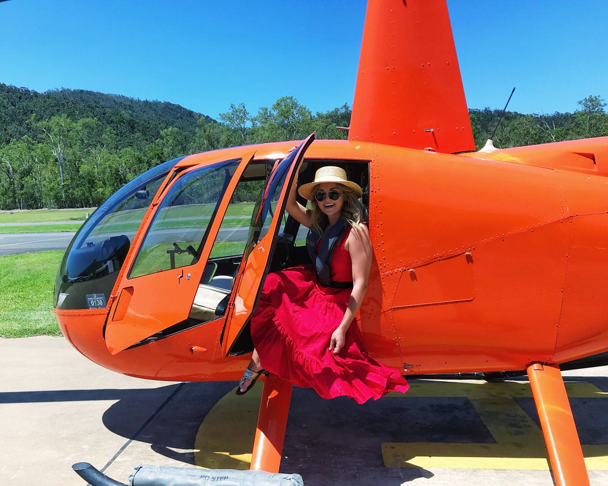 Jessica Sturdy reviews helicopter tour in Queensland, Australia