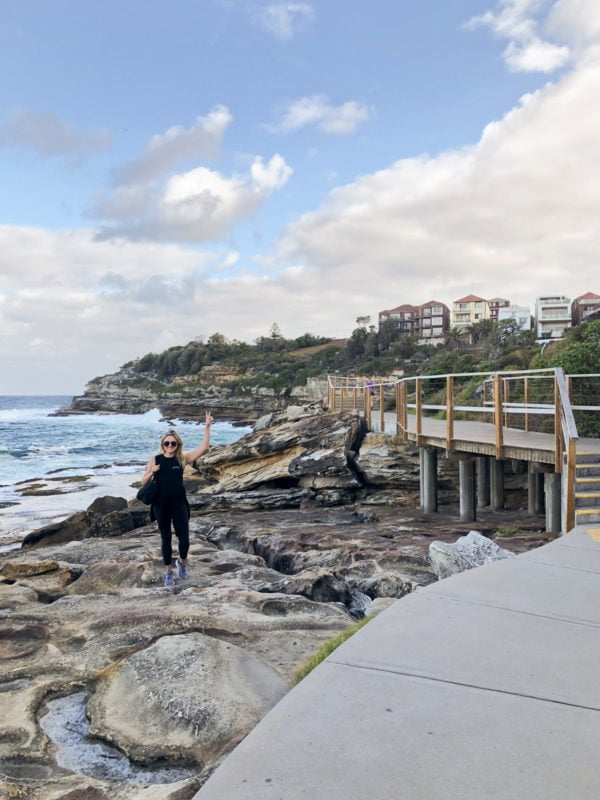 Jessica Sturdy on the Bondi to Coogee Beach Walk in Sydney Australia