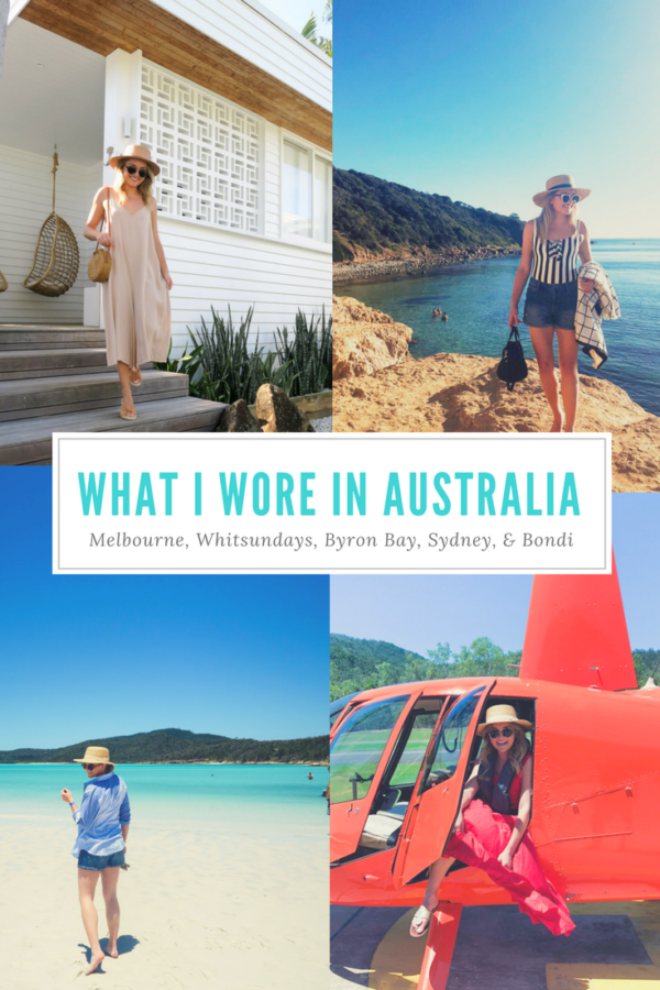 Jessica Sturdy's Australia Outfits in Melbourne, Mornington Peninsula, Airlie Beach, Whitsundays, Byron Bay, Sydney, and Bondi Beach