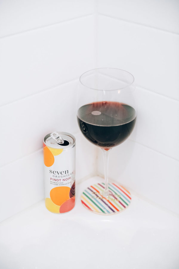 Jessica Sturdy shares how to have a spa night with Seven Daughters wine.