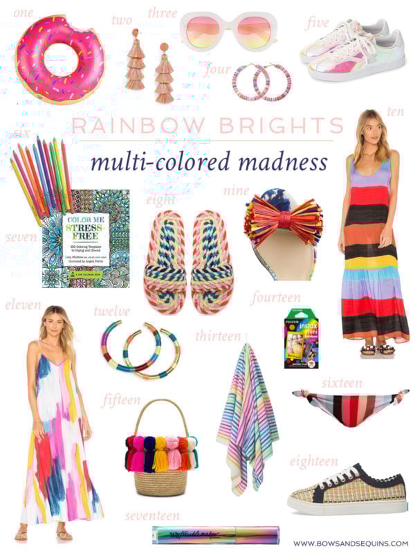 Jessica Sturdy shares her favorite multicolored clothing and accessories for spring and summer!
