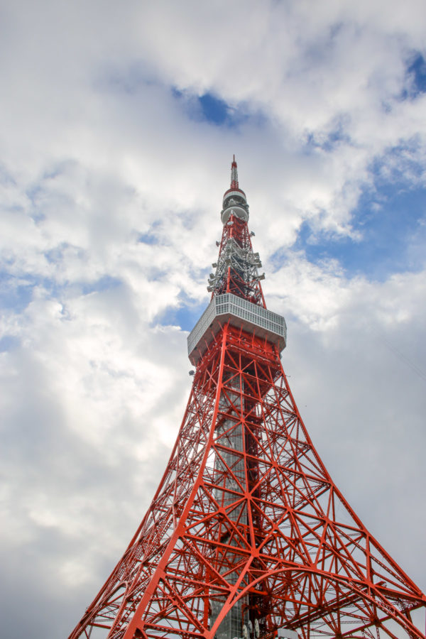 Jessica Sturdy trip to Japan; pictured here is the red Tokyo Tower