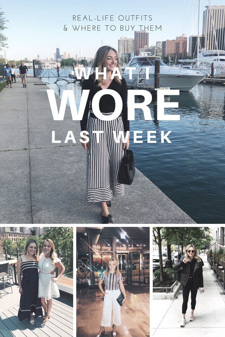 Jessica Sturdy shares five outfits that she wore in Chicago in May 2018.