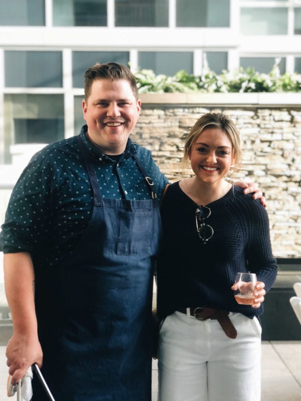Chicago Top Chef Joe Flamm and top Chicago blogger Jessica Sturdy