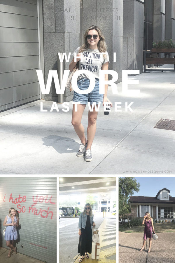 Bows & Sequins daily outfit series "What I Wore Last Week" in Austin Texas