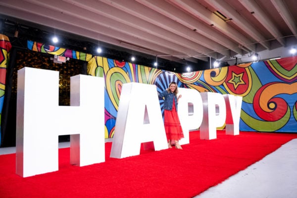 Fashion and travel blogger Jessica Sturdy at Happy Place in Chicago