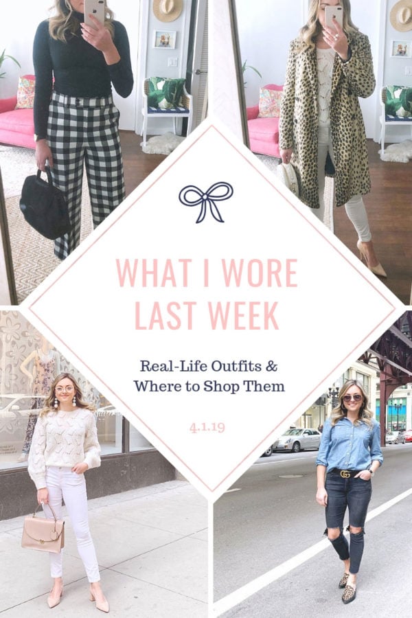 Chicago fashion blogger Bows & Sequins shares her daily outfits from the week.
