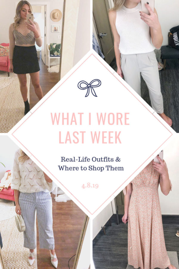 Bows & Sequins weekly outfit recap post