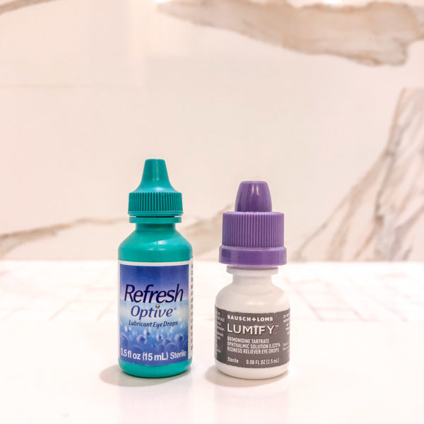 The very best eye drops for dry eyes: Refresh Optive. And the very best whitening eye drops for red eyes: Lumify.