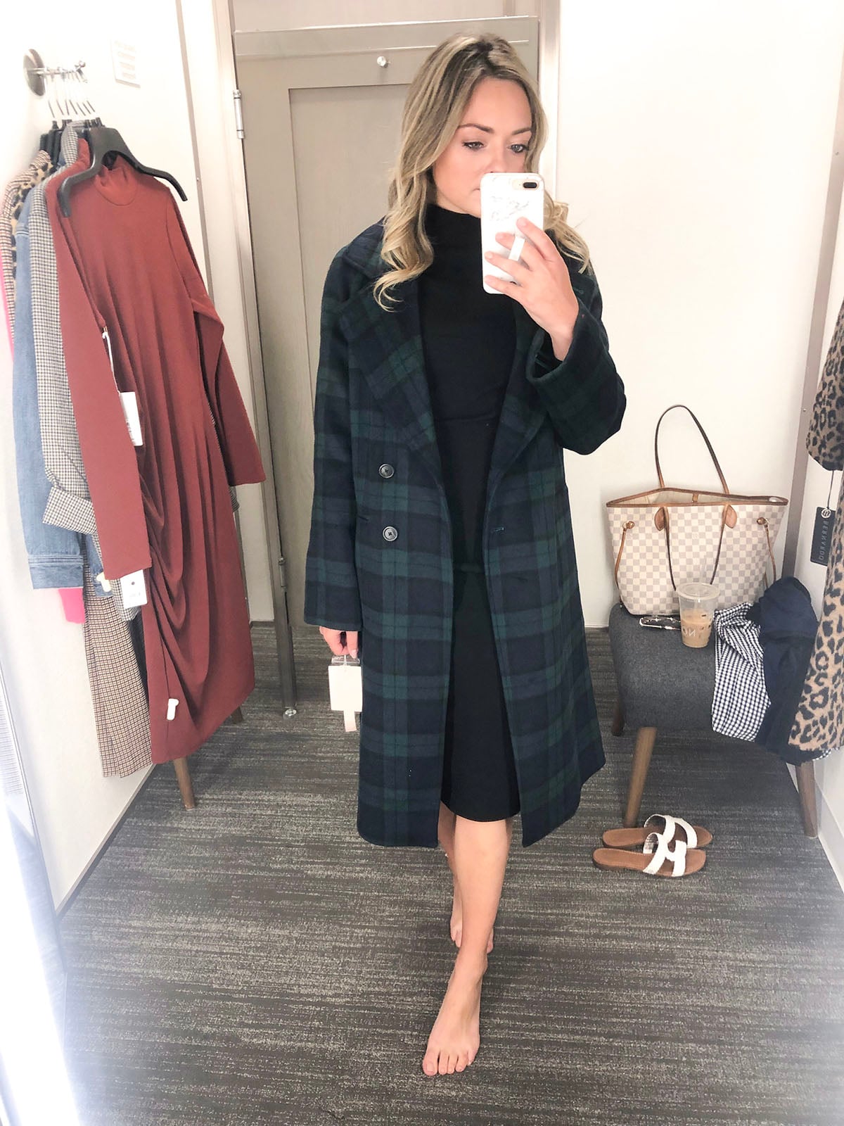 blackwatch plaid coat