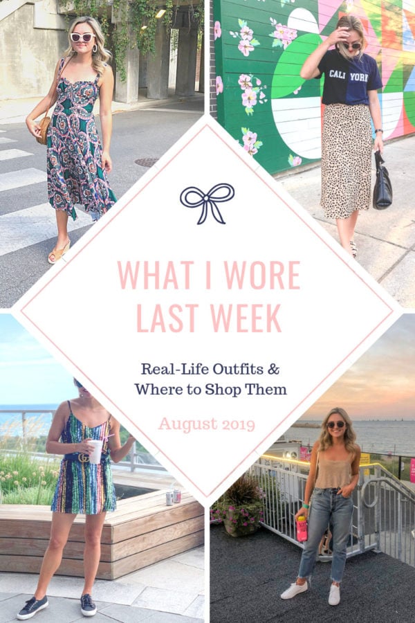 Chicago fashion blogger shares a real outfit recap of looks she actually wore around the city.