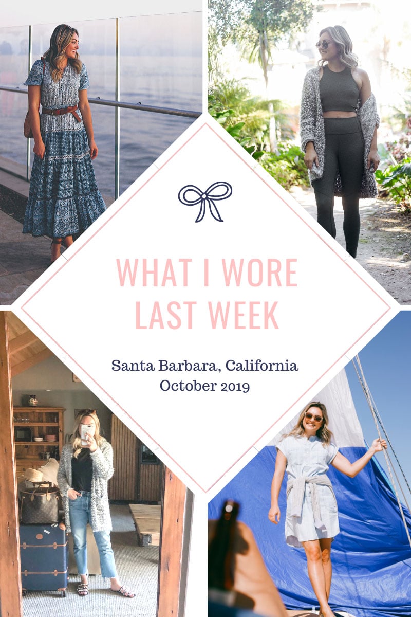 Fashion blogger shares what outfits she wore in Santa Barbara, California