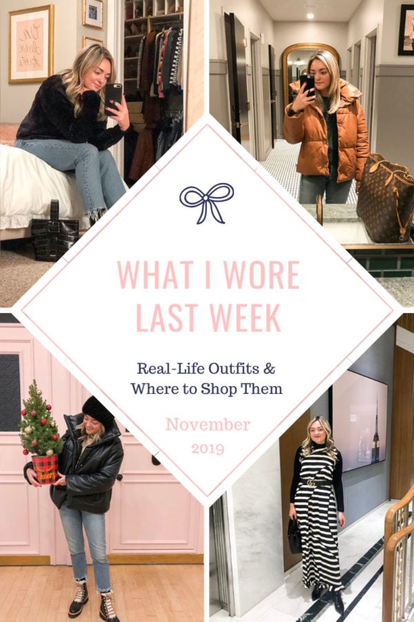 Fashion blogger Bows & Sequins shares daily outfits for what to wear in the winter in Chicago!
