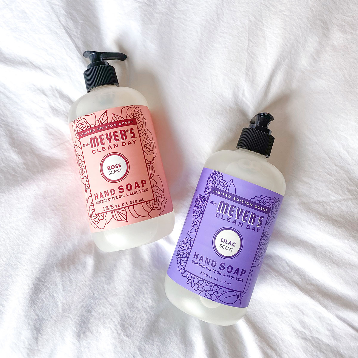 Mrs Meyers Limited Edition Soaps Rose and Lilac