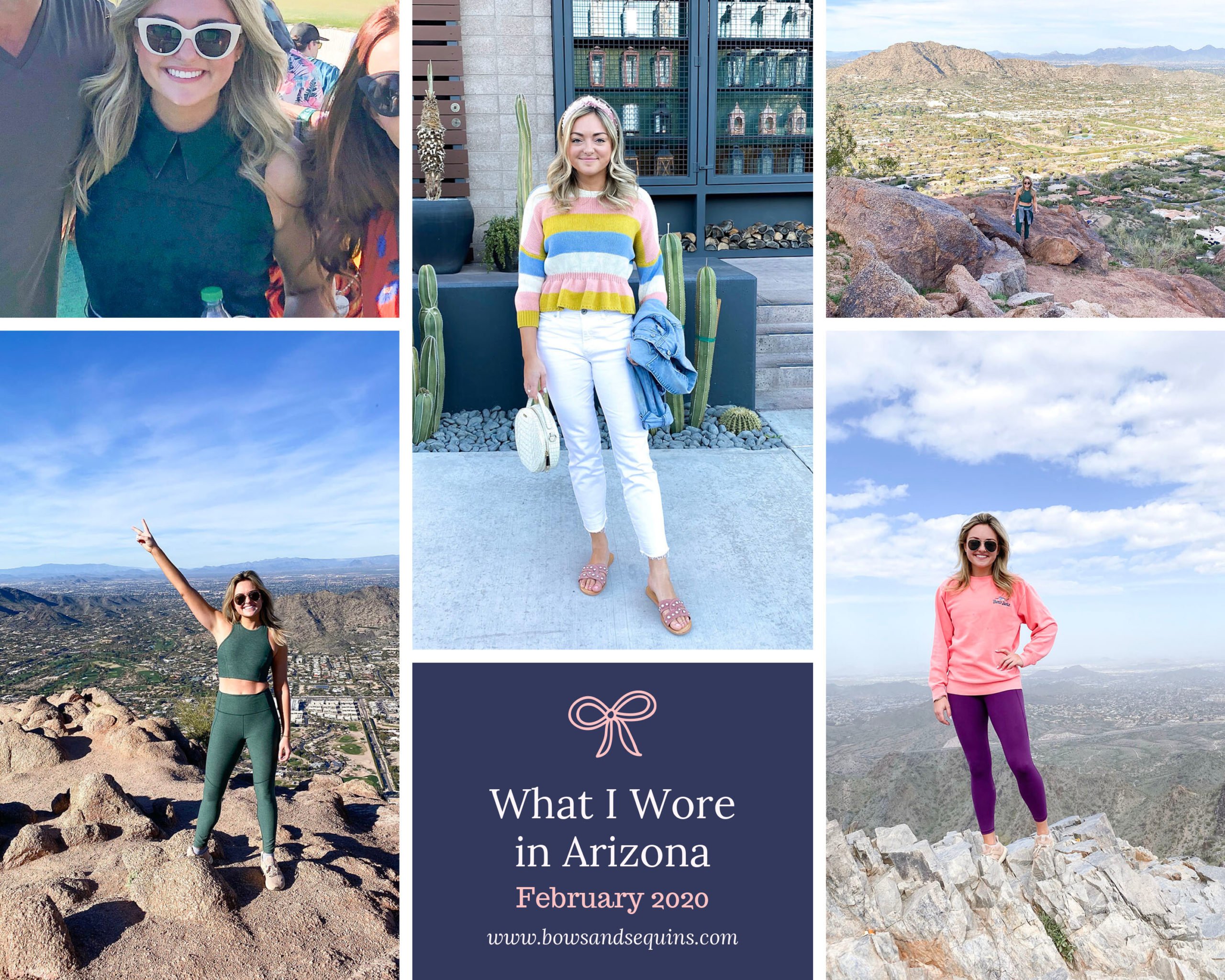 Travel blogger Bows & Sequins outfits from Scottsdale and Phoenix, Arizona.