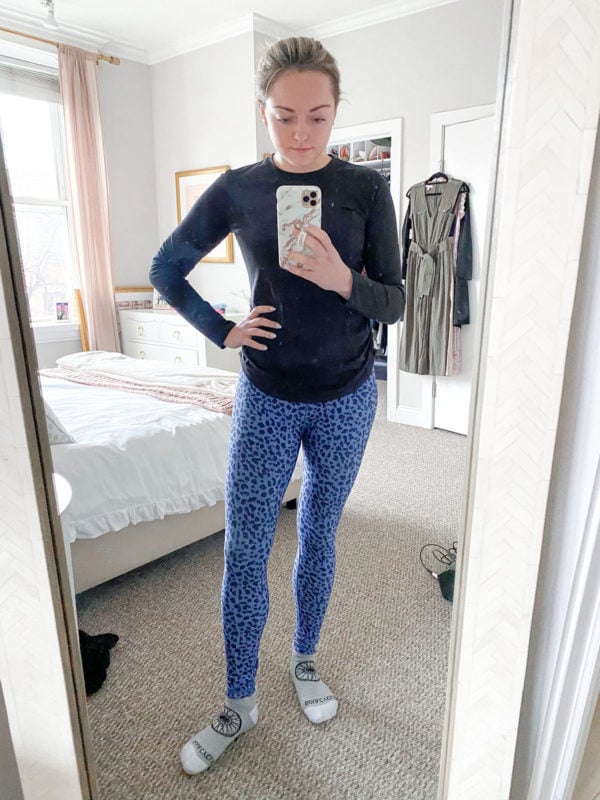 Calia Long Sleeve Tee, Calia Leopard Workout Leggings