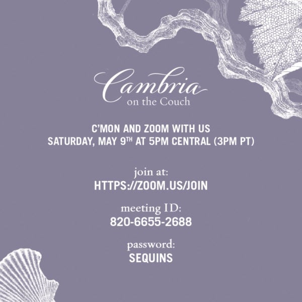 Virtual Wine Tasting with Jill Russell of Cambria Wines