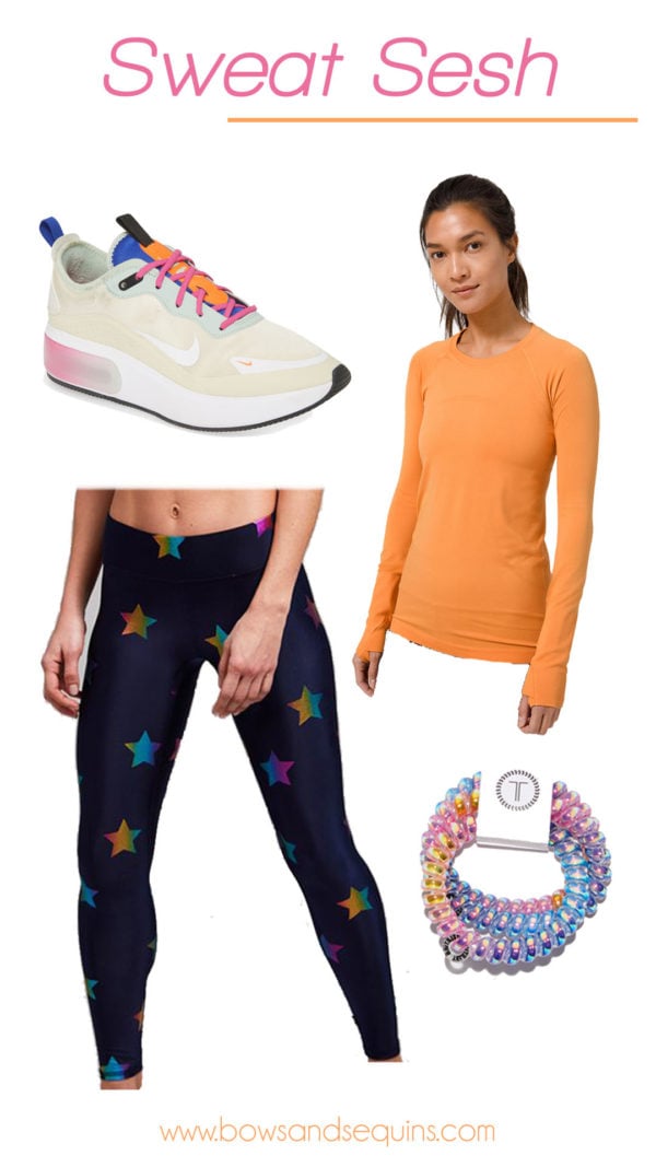 terez rainbow leggings, nike multicolor air max
