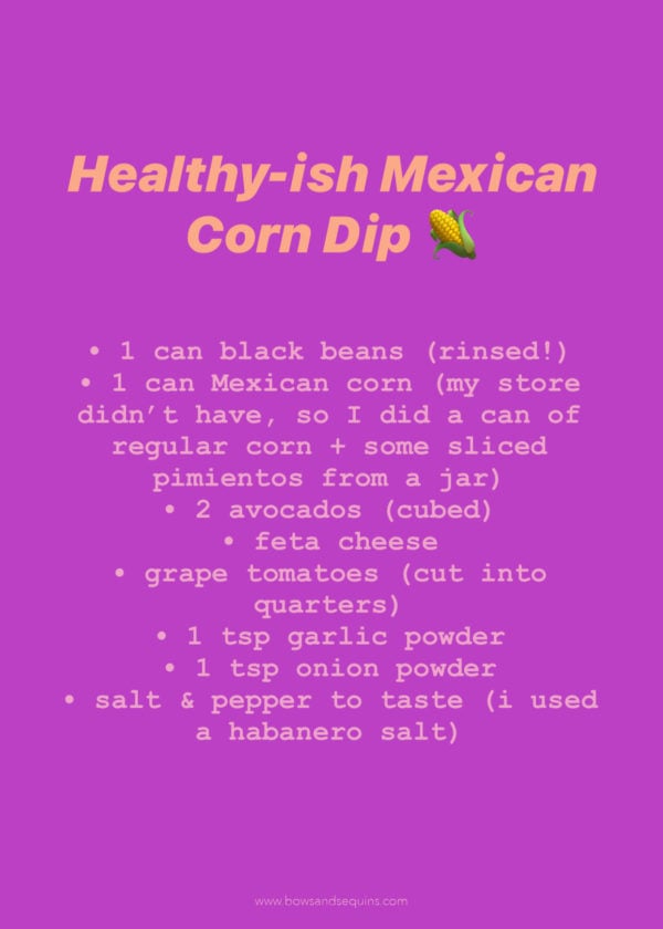 Corn and Black Bean Dip with Feta Easy Dip Recipe