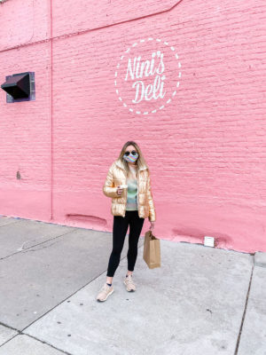 Nini's Deli West Town Chicago, Rose Gold Puffer Coat
