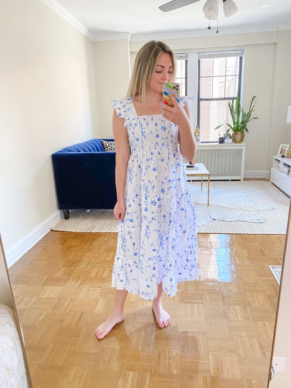 Blue & White Botanical Nap Dress Review