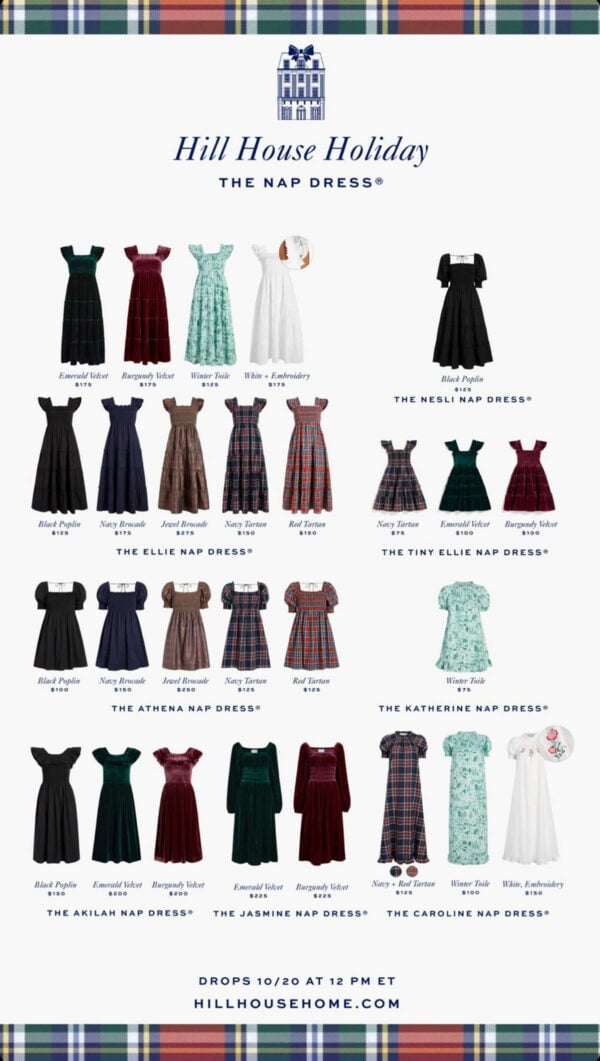 Hill House Holiday Nap Dress Styles