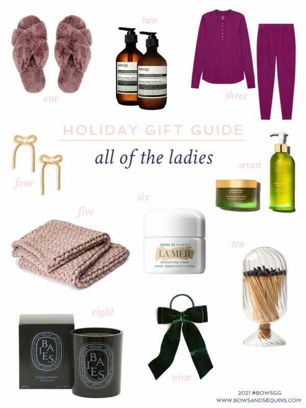 Bows & Sequins Gift Guide for Mothers in Law, Grandmothers, Aunts, Cousins, Sisters, Moms, and more!
