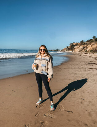 Jessica Sturdy on the beach in Santa Barbara California
