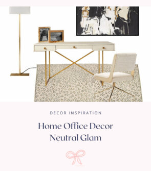 Home Office Decor Neutral Glam