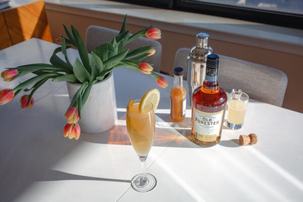 Lady Trudy Cocktail Recipe: A Champagne Cocktail with Grapefruit, Ginger, and Old Forester Bourbon