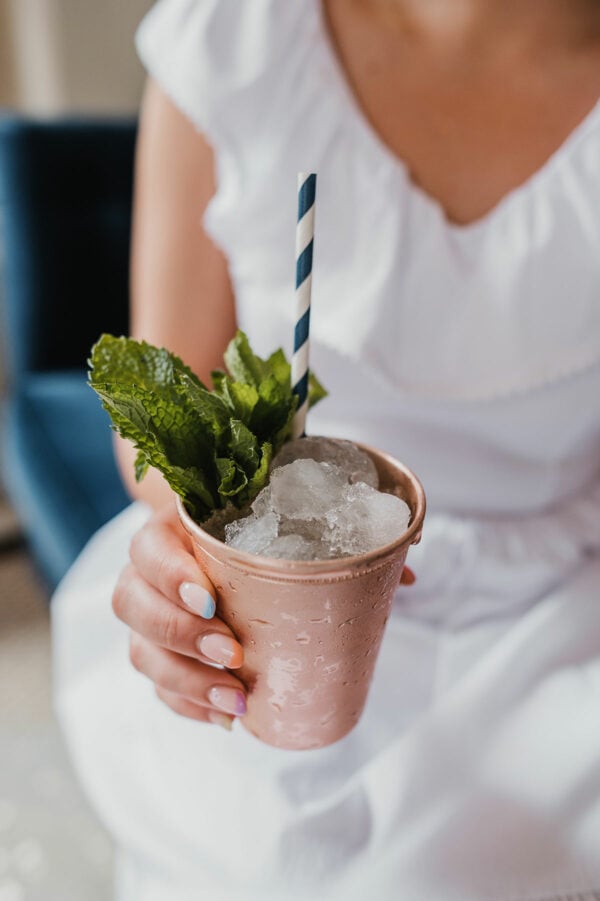 Mint Julep Cup with Crushed Ice