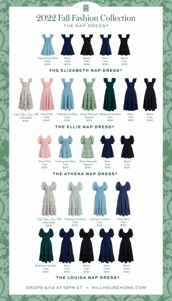 Hill House Fall Nap Dress Drop: Full Collection