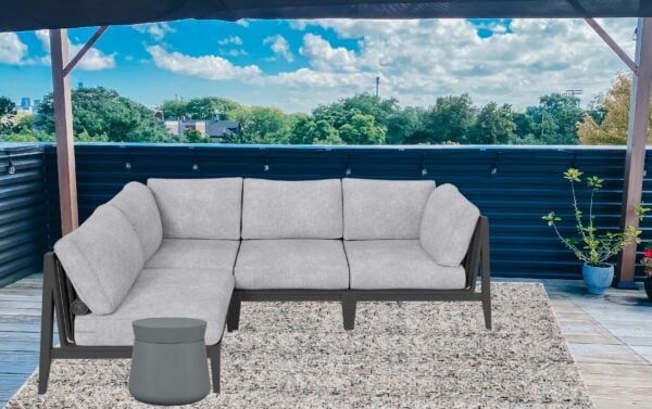 Weatherproof Outdoor Sectional for Chicago Rooftop