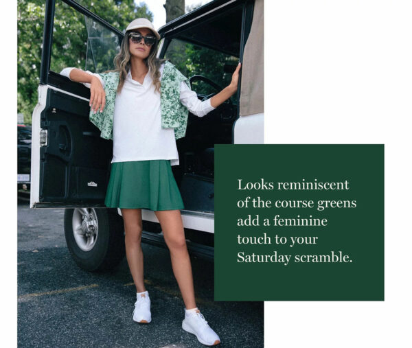 Tennis-Core Fashion Trend: Feminine details.
