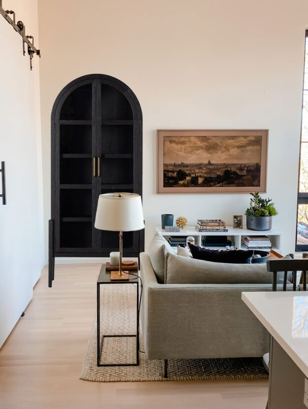 Modern Living Room Decor: Four Hands Tolle Cabinet Matte Black Oak