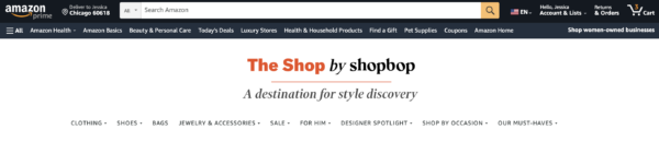 Shopbop on Amazon
