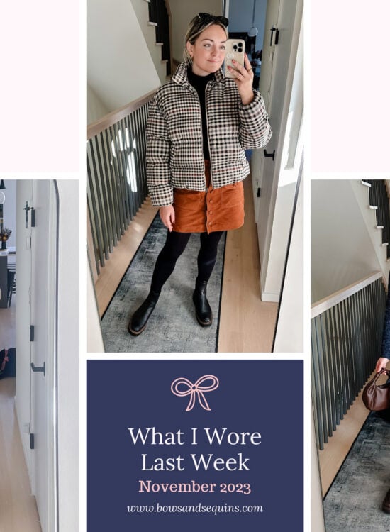 Chicago fashion blogger shares her daily outfits from November 2023
