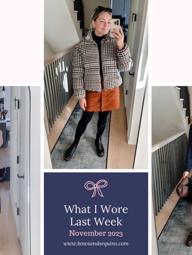 Chicago fashion blogger shares her daily outfits from November 2023