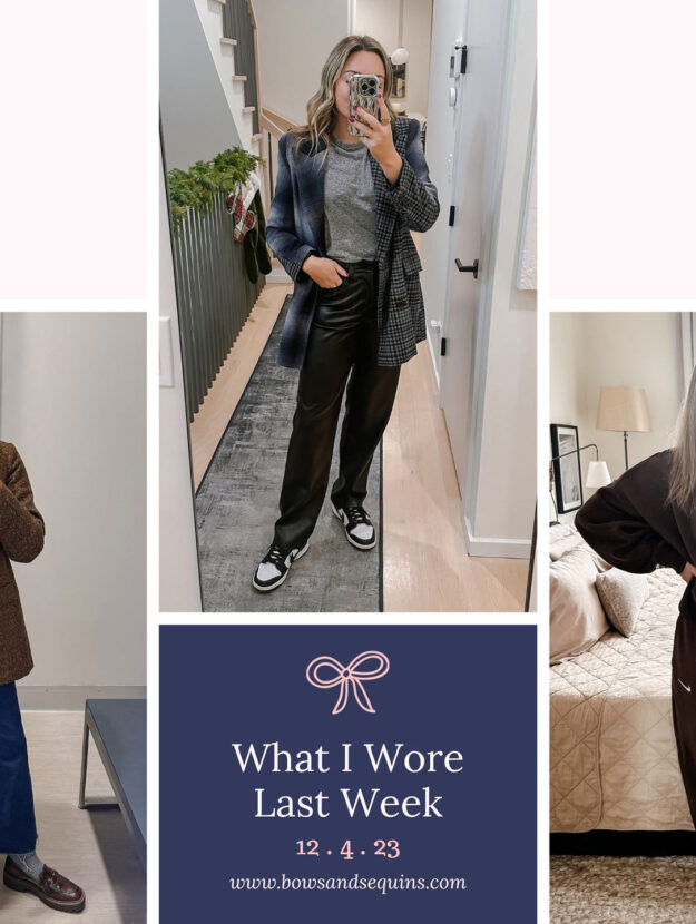 Chicago blogger shares real-life outfits from November and December in Chicago.