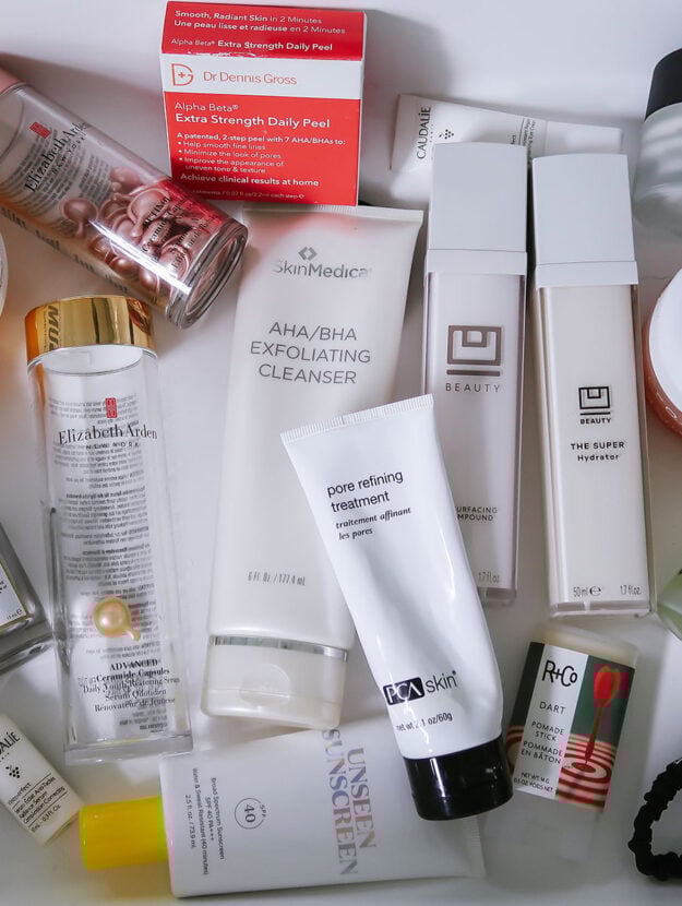 Beauty blogger shares the best products in the Dermstore sale. Sol de Janeiro, PCA Pore Refining Treatment, Skin Medica AHA/BHA Cleanser, U Beauty, R+Co Dart, Sunday Riley Auto Correct Eye Cream, Elizabeth Arden capsules, and more.